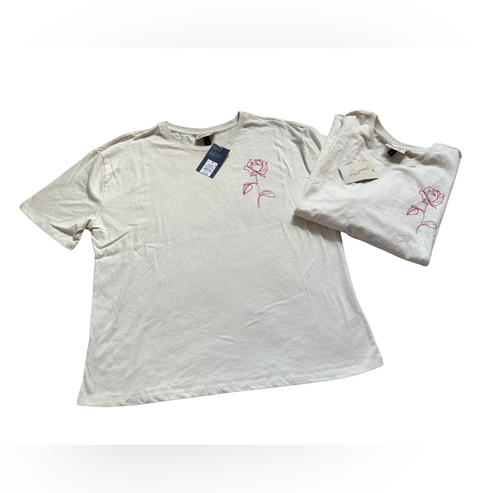 Universal Thread Men’s “With Love” Rose Print Tee NWT 2 Mediums available